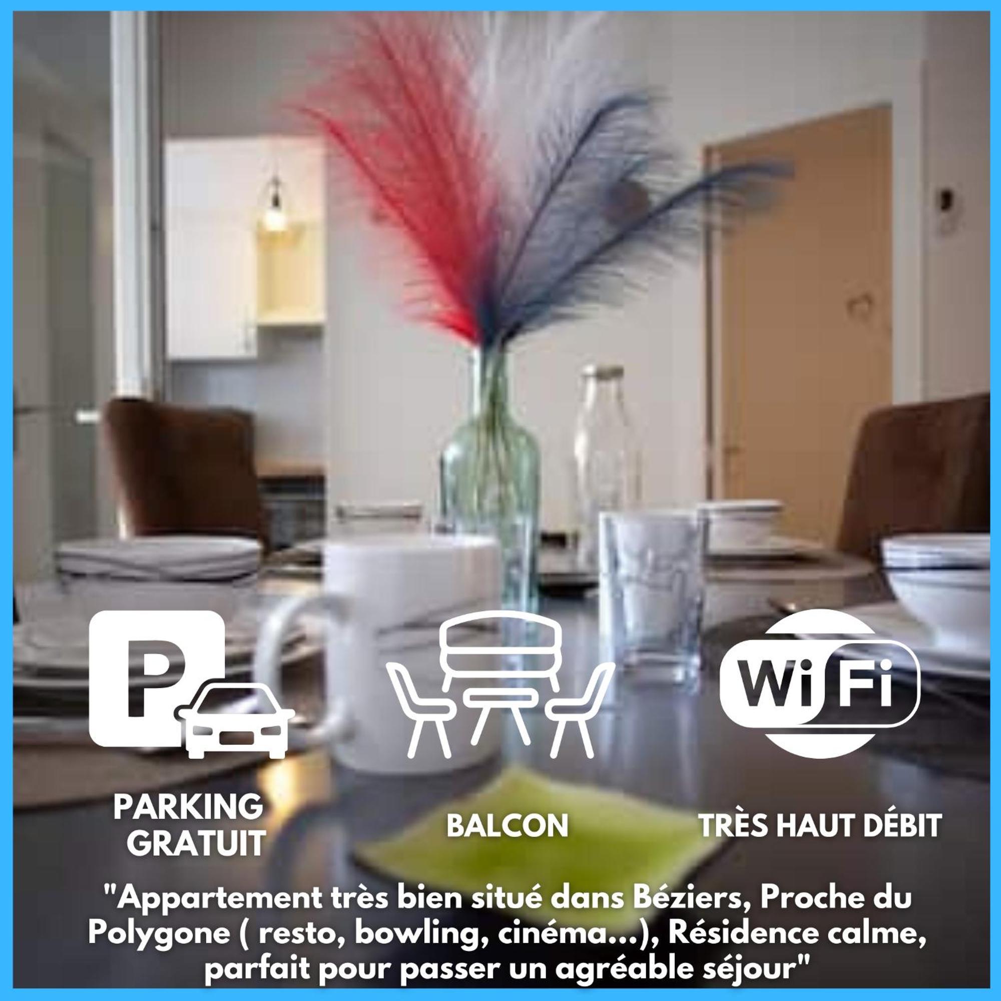 Le Cypres - Appartement Ideal Pour Vos Vacances Ou Vos Deplacements Professionnels A Béziers Extérieur photo